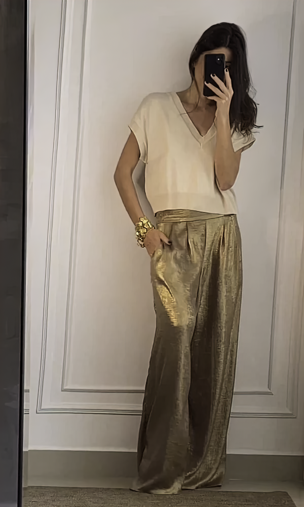Aina™ | Elegant topp- og buksesett