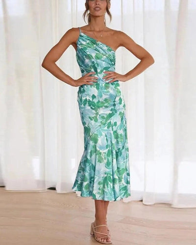 Willa™ | Asymmetrisk maxikjole med blomsterprint