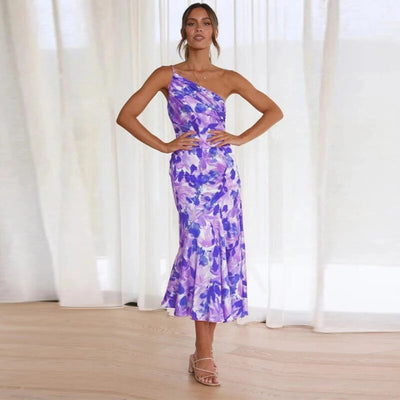 Willa™ | Asymmetrisk maxikjole med blomsterprint