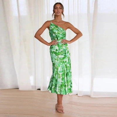 Willa™ | Asymmetrisk maxikjole med blomsterprint