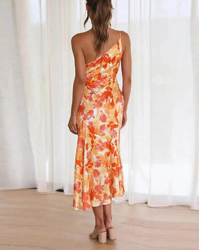 Willa™ | Asymmetrisk maxikjole med blomsterprint