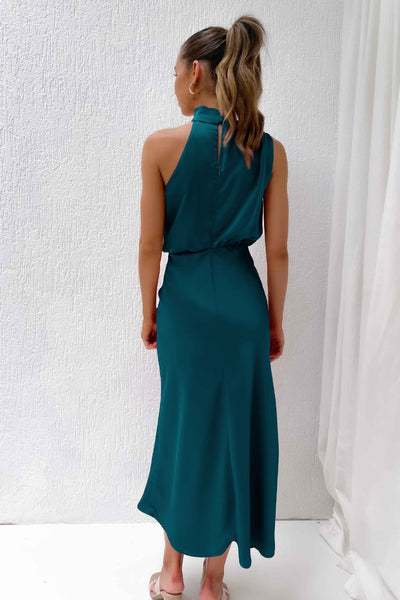 Felicia™ | Lang kjole med halterneck