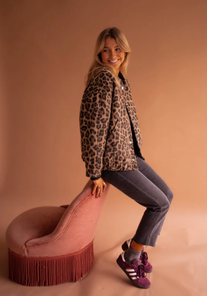 Hailee™ | Leopard-bomberjakken