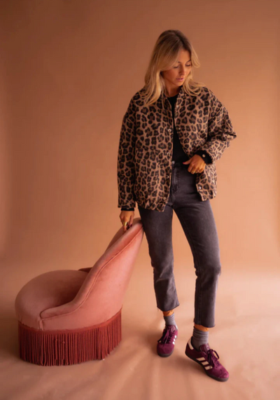 Hailee™ | Leopard-bomberjakken