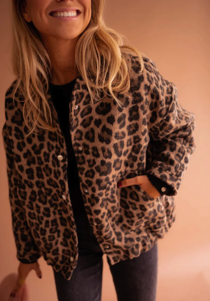 Hailee™ | Leopard-bomberjakken