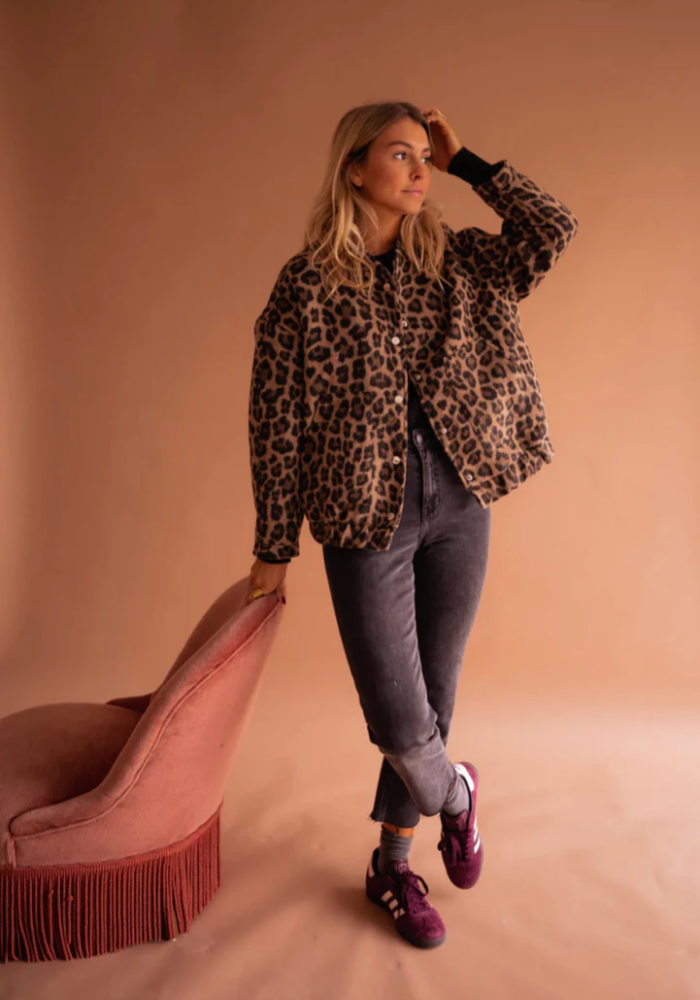 Hailee™ | Leopard-bomberjakken