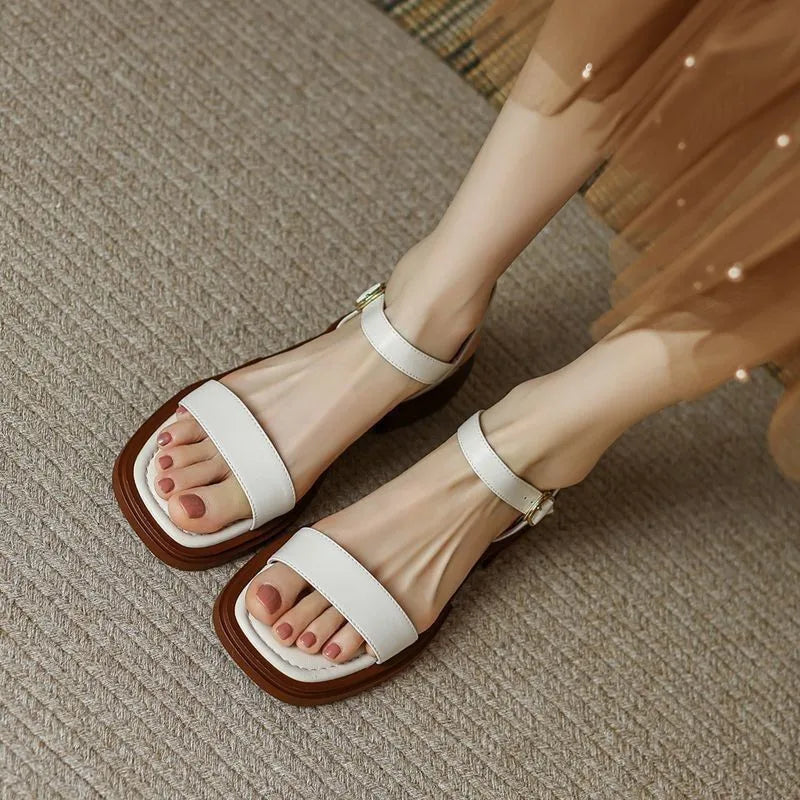 Brina™ | Lær-sandalene