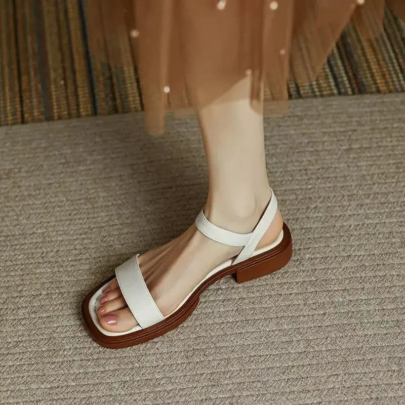 Brina™ | Lær-sandalene