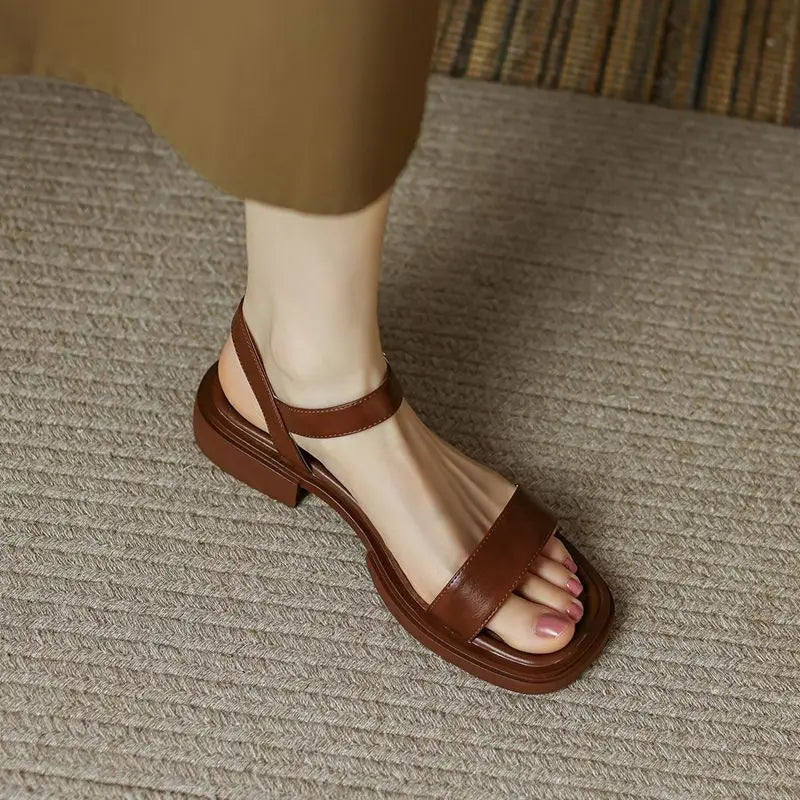 Brina™ | Lær-sandalene