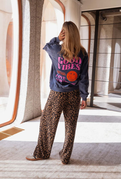Ella™ | Leopardmønstret joggebukse